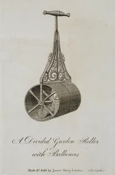 Garden Roller with Divided Barrel and Balances, 1773